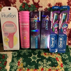 Women’s Personal Care Oral Care Shave Bundle Schick Razor Oral B Crest
